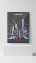Urban Grid Poster